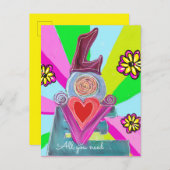 Alles wat je nodig hebt….Deel de liefde Briefkaart (Voorkant / Achterkant)