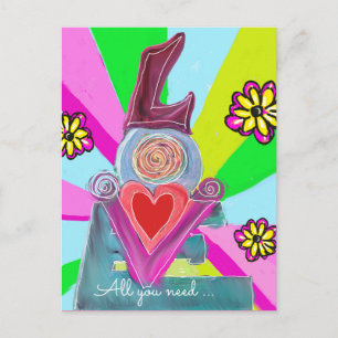 Alles wat je nodig hebt….Deel de Liefde Briefkaart