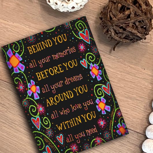 Alles wat je nodig hebt Inspirativiteit Leuk Popul Kaart