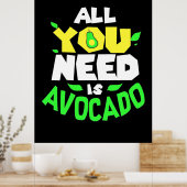 Alles wat je nodig hebt is advocaat poster (Keuken)