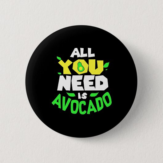 Alles wat je nodig hebt is advocaat ronde button 5,7 cm (Voorkant)