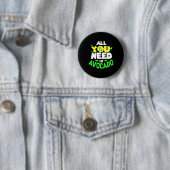Alles wat je nodig hebt is advocaat ronde button 5,7 cm (In situ)