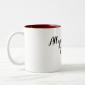 alles wat je nodig hebt is chai tweekleurige koffiemok (Links)