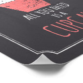 Alles wat je nodig hebt is een Cupcake Poster (Hoek)