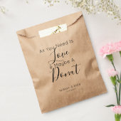 Alles wat je nodig hebt is een donut gunst tas bedankzakje (Gezegeld)