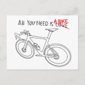 Alles wat je nodig hebt is een fiets briefkaart (Voorkant)