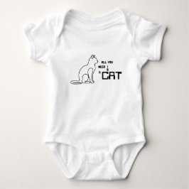 Alles wat je nodig hebt is een kat Cute Baby Bodys Romper