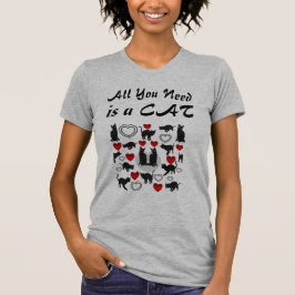 Alles wat je nodig hebt is een kat t-shirt