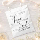 Alles wat je nodig hebt is een liefdesbruiloft sno bedankzakje (Geknipt)
