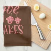 Alles wat je nodig hebt is een liefdeskoekjescitaa theedoek (Quarter Fold)