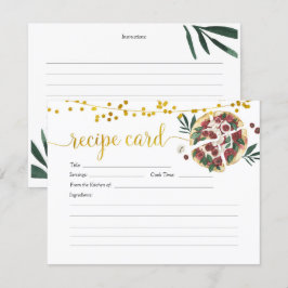 Alles wat je nodig hebt is een Love and Pizza Reci Kaart