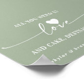 Alles wat je nodig hebt is een teken voor 'Love &  Poster (Hoek)