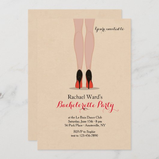 Alles wat je nodig hebt is een uitnodiging voor sc (Voorkant / Achterkant)