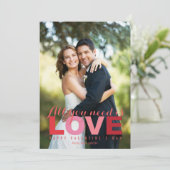 Alles wat je nodig hebt is een Valentijnsdag-liefd Feestdagenkaart (Staand voorkant)