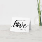 Alles wat je nodig hebt, is een Valentijnse lichte Feestdagen Kaart (Voorkant)