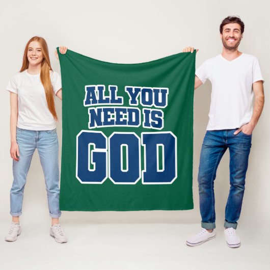 Alles wat je nodig hebt is God Fleece Deken (In situ)