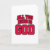 Alles wat je nodig hebt is God Kaart (Voorkant)