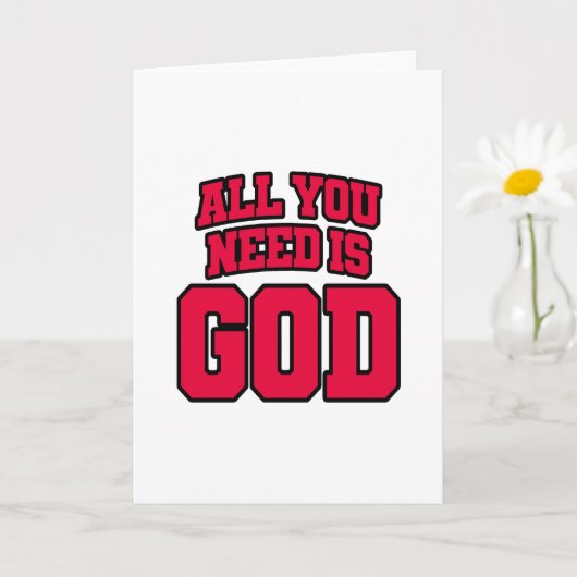 Alles wat je nodig hebt is God Kaart (Kleine Plant)