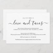 Alles wat je nodig hebt is het avondeten en het Ta Kaart (Voorkant / Achterkant)