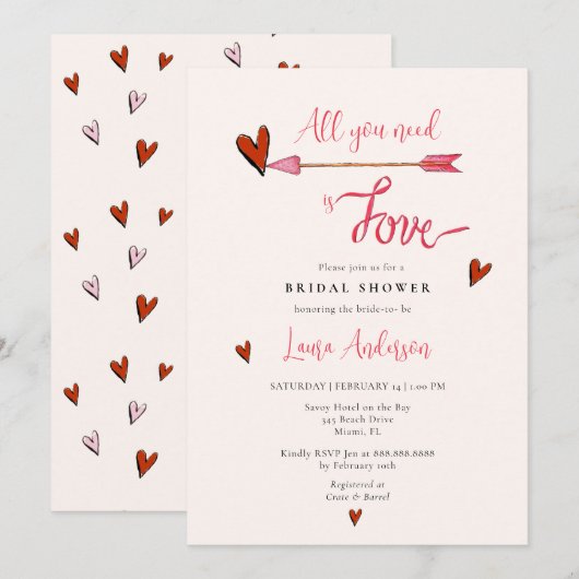 Alles wat je nodig hebt is het Vrijgezellenfeest v Kaart (Voorkant / Achterkant)