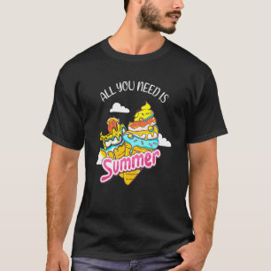Alles wat je nodig hebt is ijs koele liefde desser t-shirt