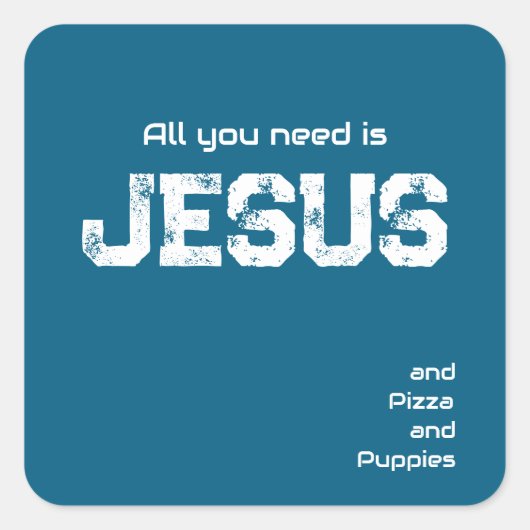 Alles wat je nodig hebt is Jezus Sticker 2 (Voorkant)