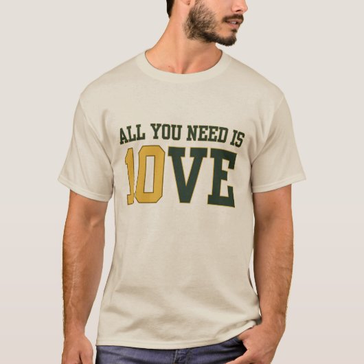 Alles wat je nodig hebt is Jordan Love Football T-shirt (Voorkant)