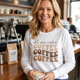 Alles wat je nodig hebt is koffie. Tri-Blend shirt