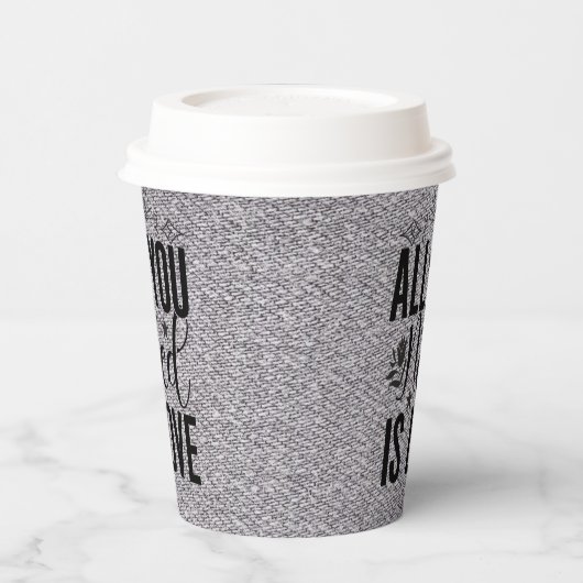 Alles wat je nodig hebt is liefde 20230 papieren bekers (Links)