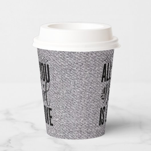 Alles wat je nodig hebt is liefde 20230 papieren bekers (Rechts)