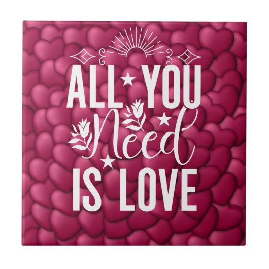 Alles wat je nodig hebt is liefde 20230 tegeltje (Voorkant)