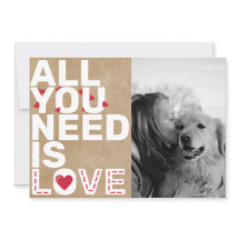 Alles wat je nodig hebt is liefde Aangepaste foto 