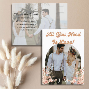 Alles wat je nodig hebt is liefde, Boho 2 foto's o Aankondigingskaart
