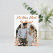 Alles wat je nodig hebt is liefde, Boho 2 foto's o Aankondigingskaart (Staand voorkant)