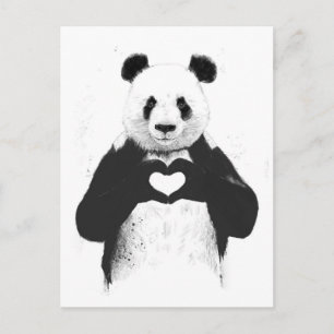 Alles wat je nodig hebt is liefde briefkaart