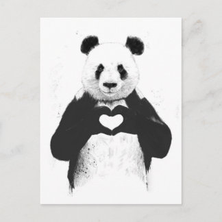 Alles wat je nodig hebt is liefde briefkaart