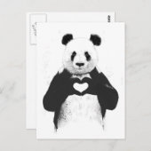 Alles wat je nodig hebt is liefde briefkaart (Voorkant / Achterkant)