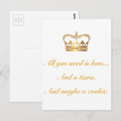 Alles wat je nodig hebt is liefde briefkaart (Voorkant / Achterkant)