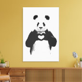 Alles wat je nodig hebt is liefde canvas afdruk (Insitu (Woonkamer))