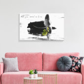 Alles wat je nodig hebt is liefde canvas afdruk (Insitu (Woonkamer))