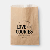 Alles wat je nodig hebt is Liefde & Cookies Bruilo Bedankzakje (Voorkant)