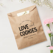 Alles wat je nodig hebt is Liefde & Cookies Bruilo Bedankzakje (Gezegeld)