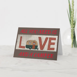 ALLES WAT JE NODIG HEBT IS LIEFDE / EEN CAMPER / M KAART