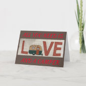 ALLES WAT JE NODIG HEBT IS LIEFDE / EEN CAMPER / M KAART (Voorkant)
