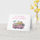 ALLES WAT JE NODIG HEBT IS LIEFDE / EEN CAMPER / M KAART (Gele Bloem)