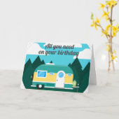 ALLES WAT JE NODIG HEBT IS LIEFDE / EEN CAMPER / M KAART (Gele Bloem)