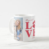 Alles wat je nodig hebt is liefde & een hond aange koffiemok (Voorkant links)