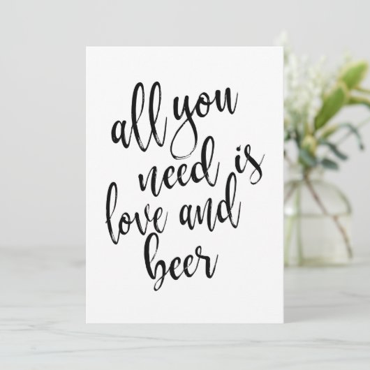 Alles wat je nodig hebt is liefde en betaalbaar bi kaart (Staand voorkant)