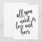 Alles wat je nodig hebt is liefde en betaalbaar bi kaart (Voorkant / Achterkant)