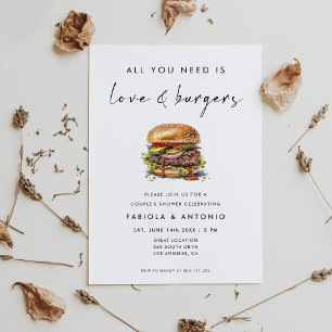 Alles wat je nodig hebt is liefde en Burgers Coupl Kaart